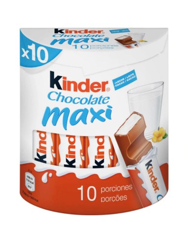 KINDER CHOCOLATE MAXI 10UDS