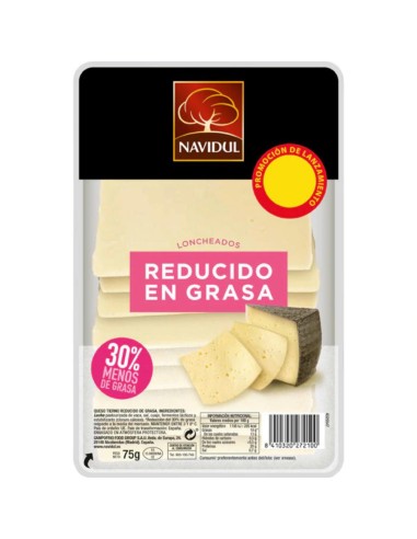 QUESO REDUCIDO EN GRASA NAVIDUL LON 70G.