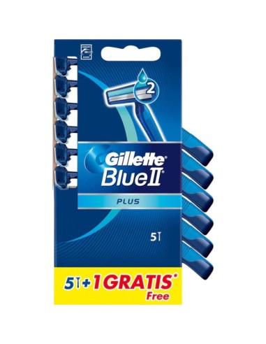 GILLETTE MAQ.BLUEII PLUS 5+1UD