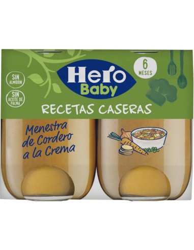 HERO BABY REC.CASERAS MENESTRA CORDERO 2x190GR