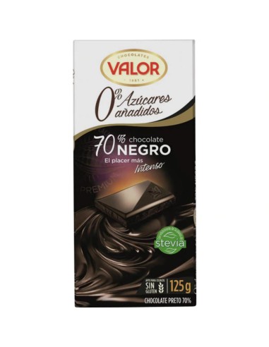 CHOCO.VALOR S/AZUCAR NEGRO 70%