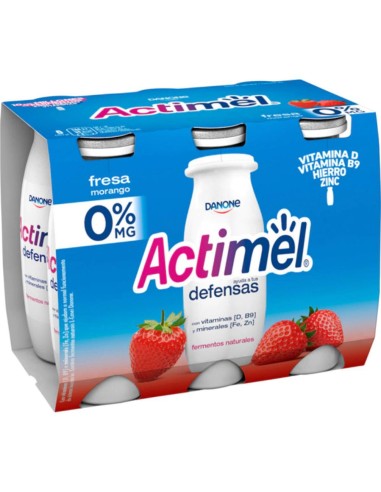 Actimel Líqu. Desnat.Fresa x6