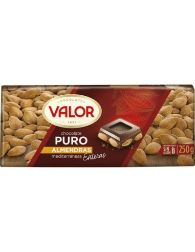 CHOCO.VALOR PURO ALMENDRA 250G