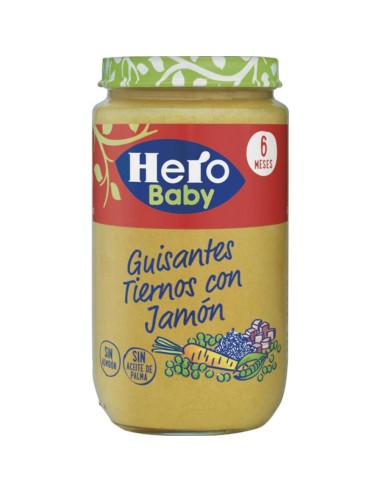 HERO BABY GUISANTE/JAMÓN 235 GRS.