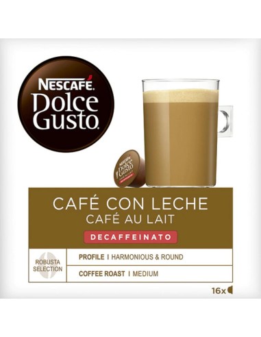 NESCAFE DOLCE GUSTO CAFE C/LECHE DESCAFEINADO