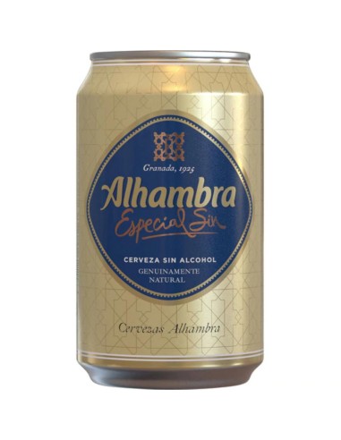 CERVEZA ALHAMBRA LATA 33CL.SIN