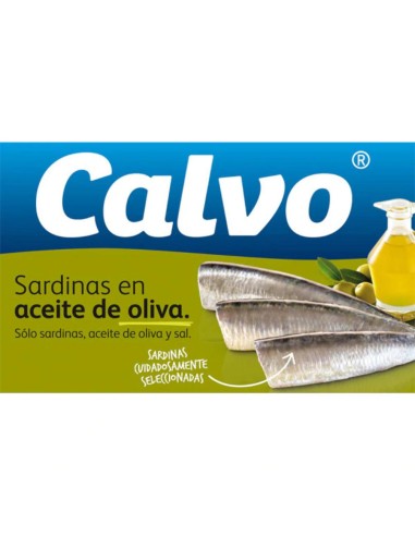 SARDINAS CALVO A.OLIVA 120GRS.