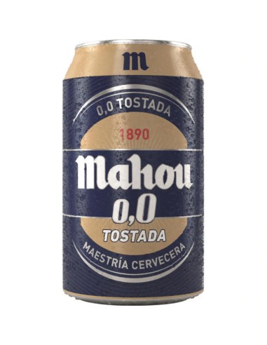 CERVEZA MAHOU 0% TOSTADA 33CL.