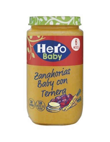 HERO BABY ZANAHORIA/TERNERA 235 GRS.