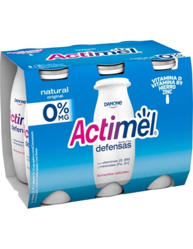 Actimel Líqu.Desnat.Natural x6