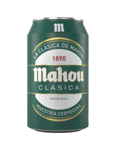 CERVEZA MAHOU CLASICA LATA 33CL.