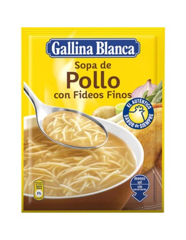 SOPA G.BLANCA POLLO C/FIDEOS FINOS