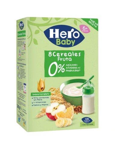 HERO BABY 8 CEREALES 0 AZUCARES 340G