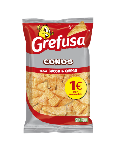 CONOS BACON Y QUESO GREFUSA 100GRS