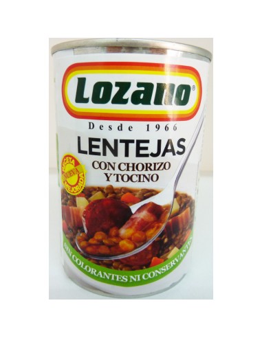 LENTEJAS CHORIZO LOZANO 500GR