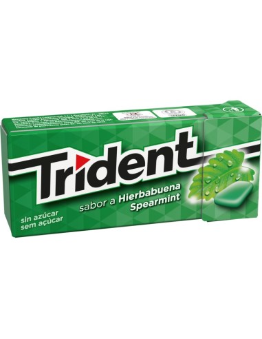 CHICLES TRIDENT S/A FRESH SPEARMINT 10UDS 14GRS