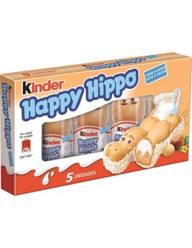 KINDER HAPPY HIPPOx5 AVELLANA