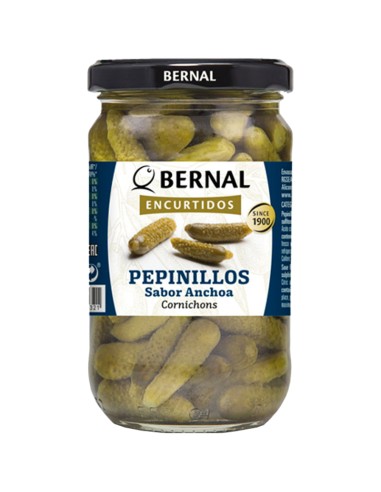 PEPINILLOS BERNAL CRISTAL 370GR