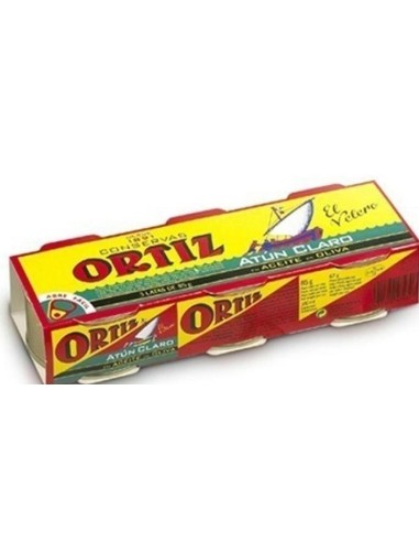 ATUN ORTIZ CLARO ACEITE OLIVA PACK3 RO100