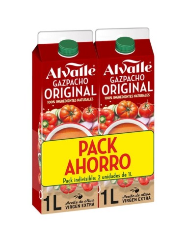 GAZPACHO ALVALLE DUPLO1+1 L. PACK AHORRO