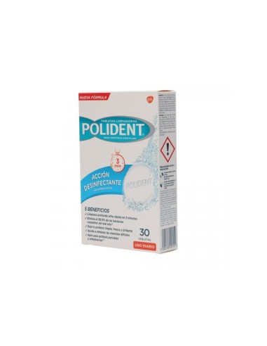 POLIDENT TABLETAS 30UDS.OXIGEN