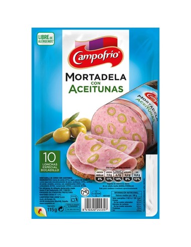 MORTADELA ACEITUNAS EL POZO 500 GRS