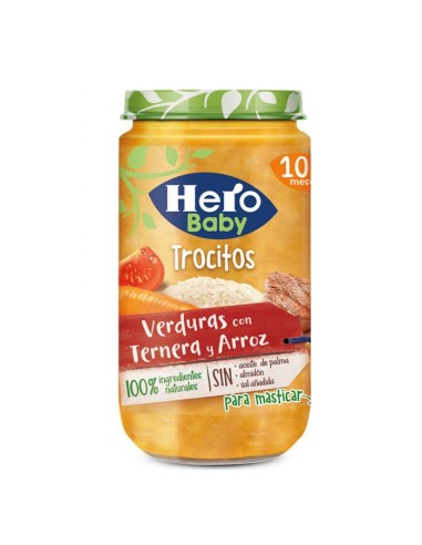 HERO VERDURAS TERNERA ARROZ 2X235G