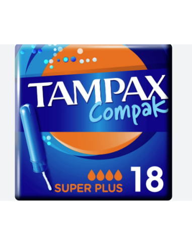 TAMPAX COMPAK SUPER PLUS 18UD